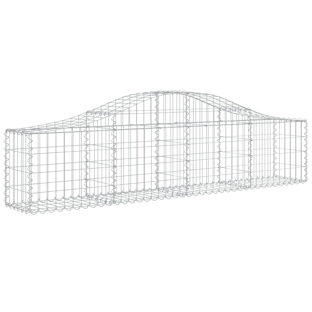 VidaXL Gabions 9 pcs courbé 200x30x40 60 cm fer galvanisé