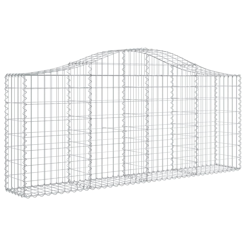 VidaXL Gabions 12 pcs courbé 200x30x80 100 cm fer