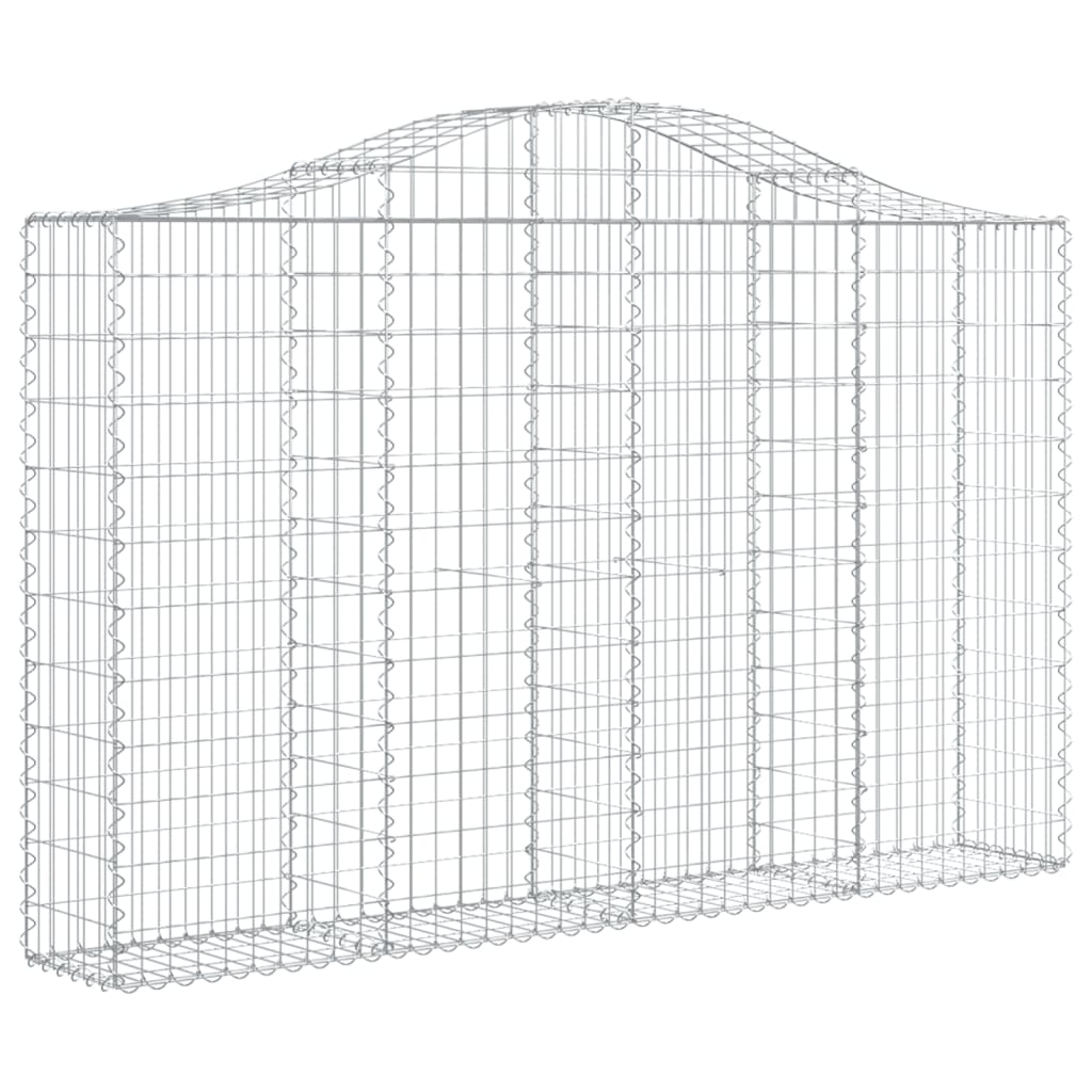 VidaXL Gabions 11 pcs courbé 200x30x120 140 cm fer