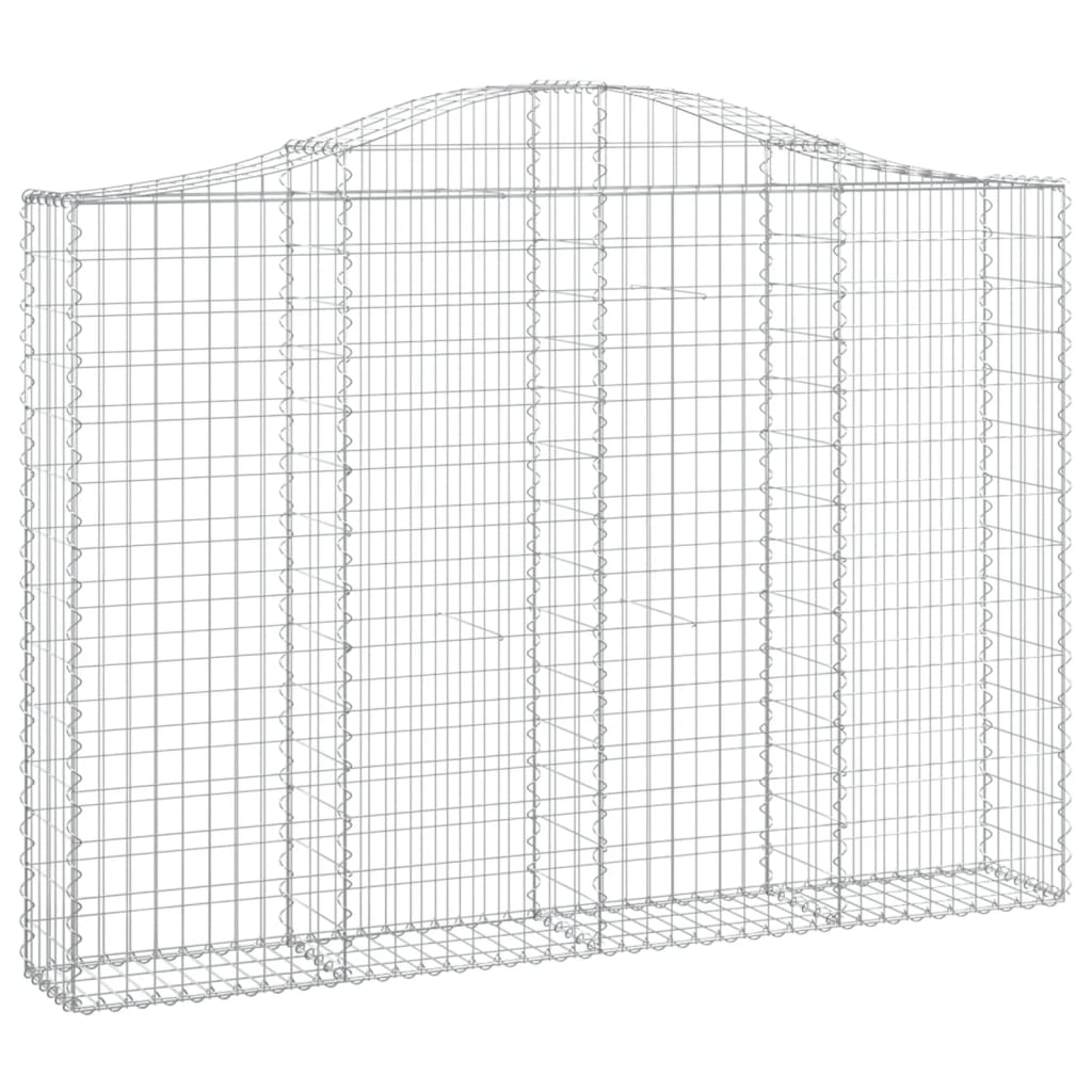VidaXL Gabions 9 pcs courbé 200x30x140 160 cm fer