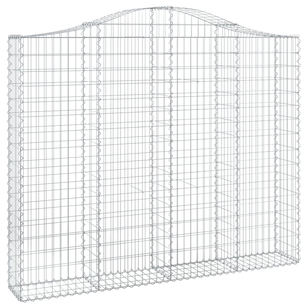 VidaXL Gabions 3 pcs courbé 200x30x160 180 cm fer