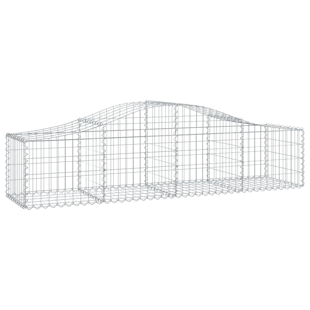 VidaXL Gabions 8 pcs courbé 200x50x40 60 cm fer galvanisé
