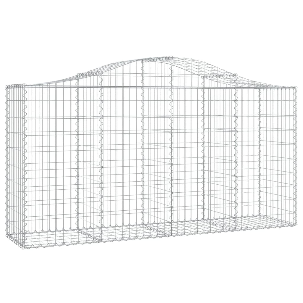 VidaXL Gabions 4 pcs courbé 200x50x100 120 cm fer