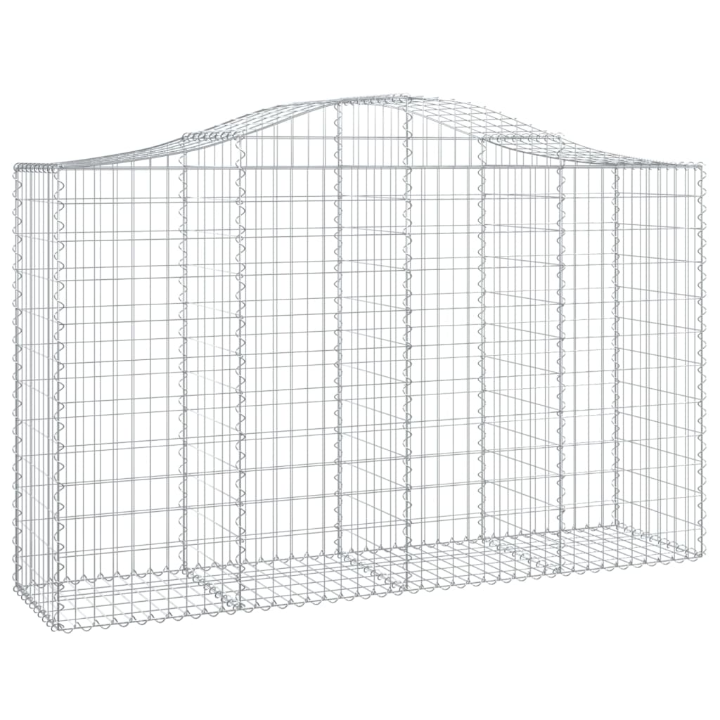 VidaXL Gabions 7 pcs courbé 200x50x120 140 cm fer