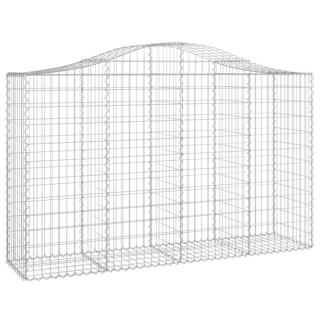 VidaXL Gabions 8 pcs courbé 200x50x120 140 cm fer
