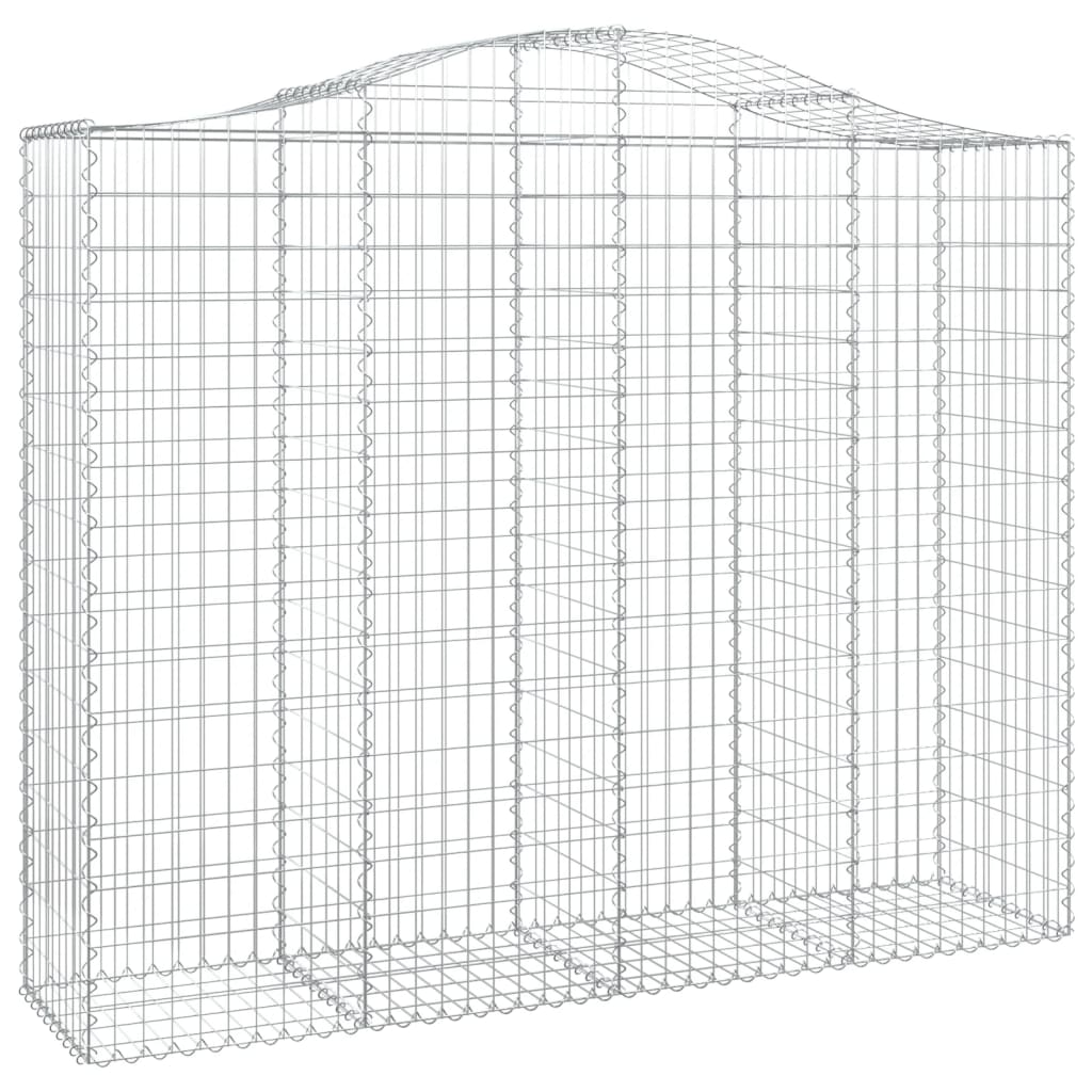 VidaXL Gabions 3 pcs courbé 200x50x160 180 cm fer