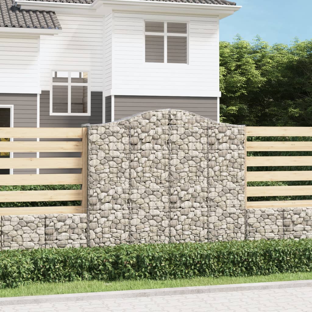 VidaXL Gabions 6 pcs courbé 200x50x180 200 cm fer