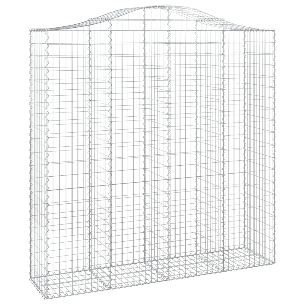 VidaXL Gabions 2 pcs courbé 200x50x200 220 cm fer