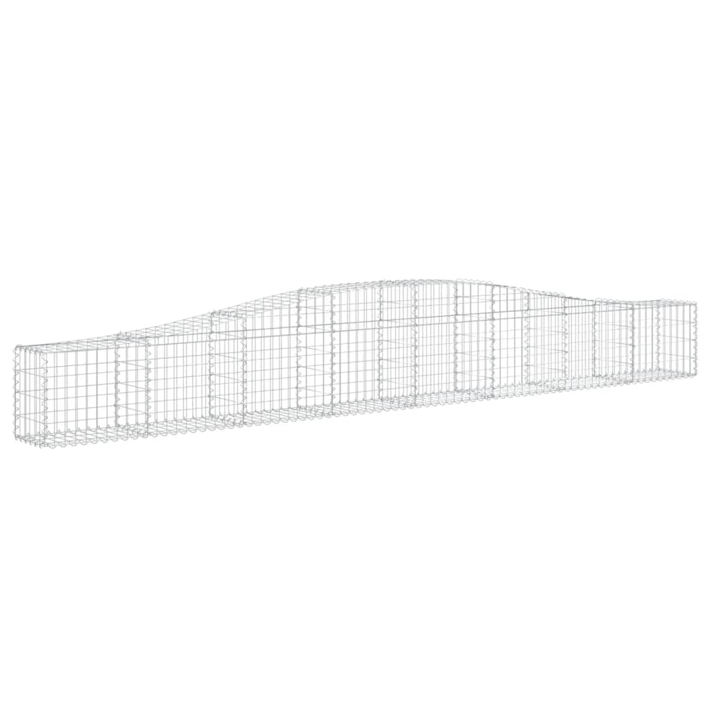 VidaXL Gabions 7 pcs courbé 400x30x40 60 cm fer
