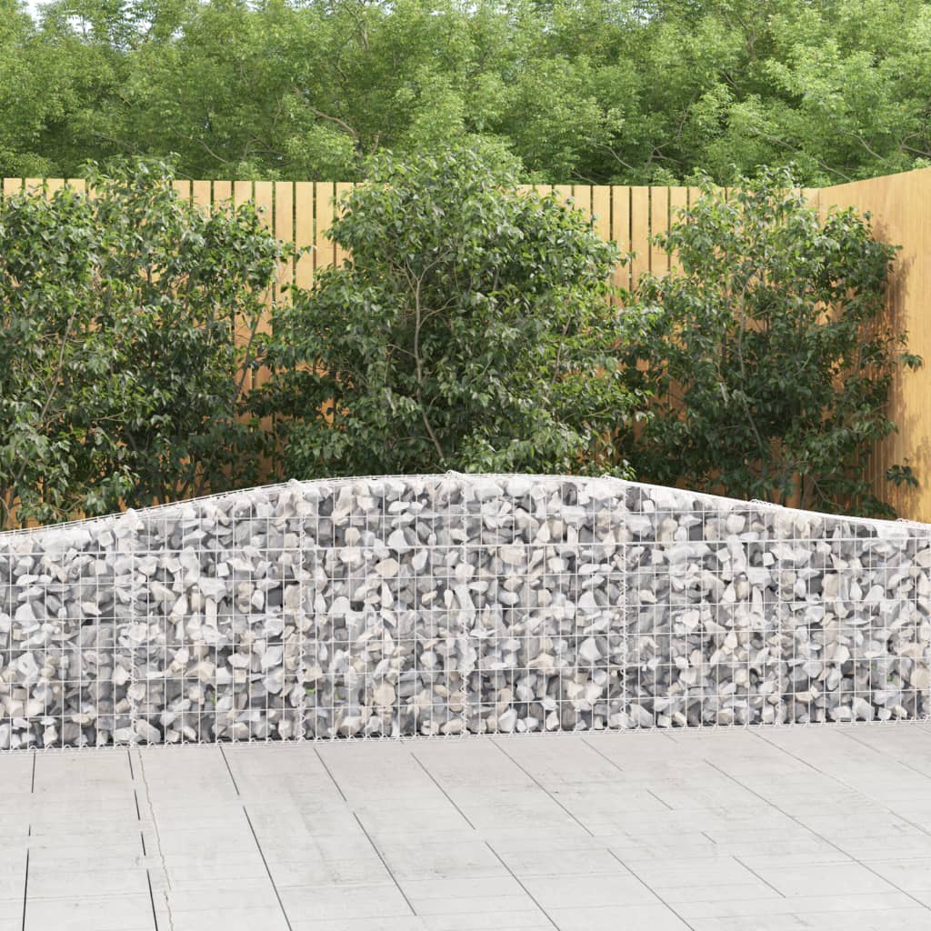 VidaXL Gabions 6 pcs courbé 400x30x60 80 cm fer