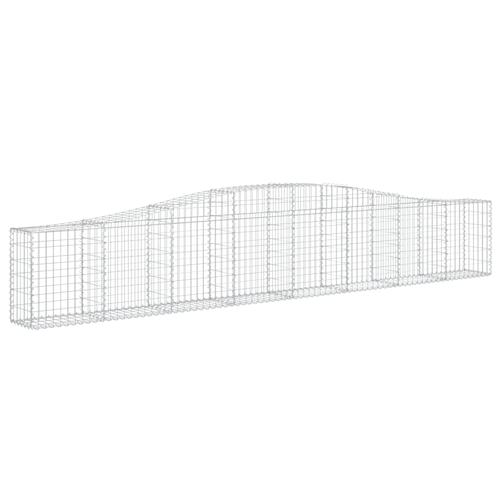 VidaXL Gabions 10 pcs courbé 400x30x60 80 cm fer