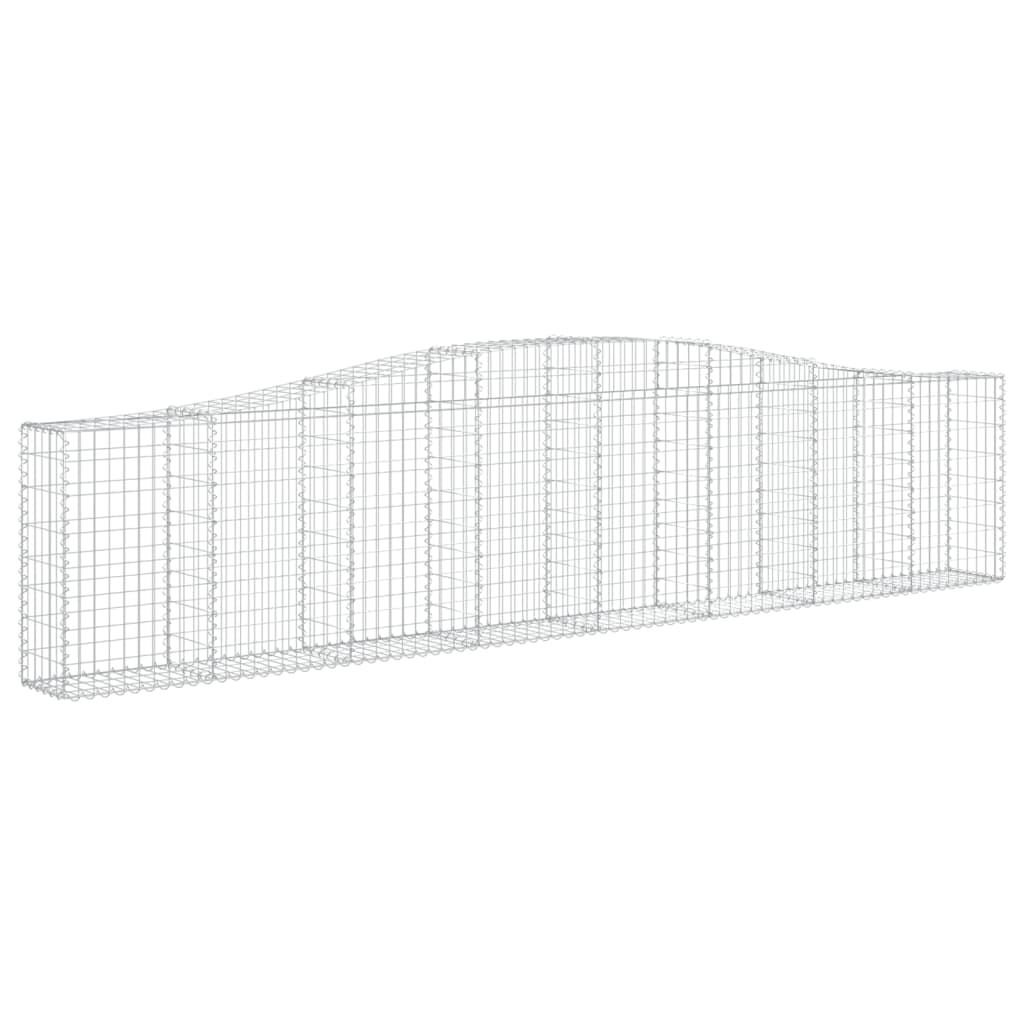 VidaXL Gabions 4 pcs courbé 400x30x80 100 cm fer