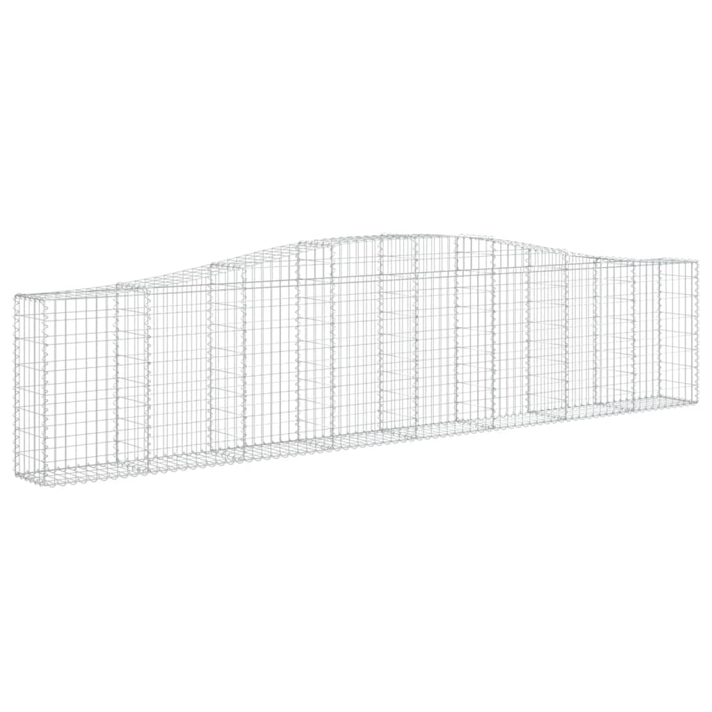 VidaXL Gabions 5 pcs courbé 400x30x80 100 cm fer