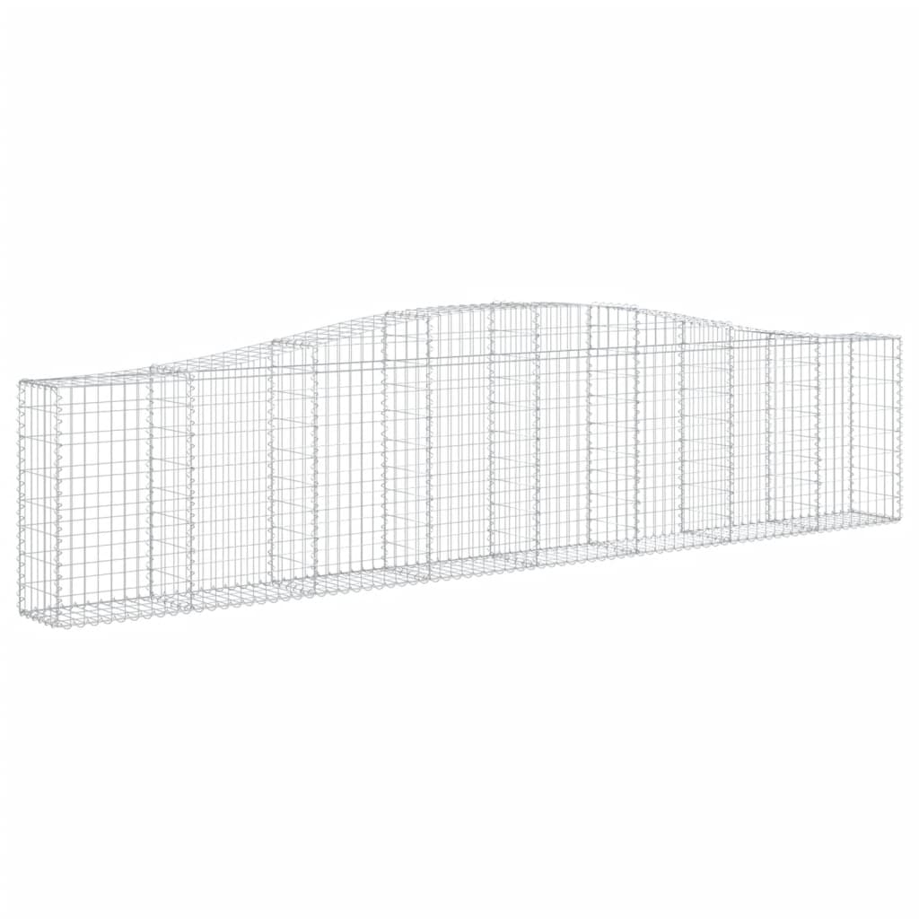 VidaXL Gabions 8 pcs courbé 400x30x80 100 cm fer