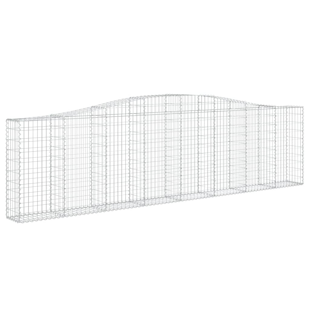 VidaXL Gabions 4 pcs courbé 400x30x100 120 cm fer
