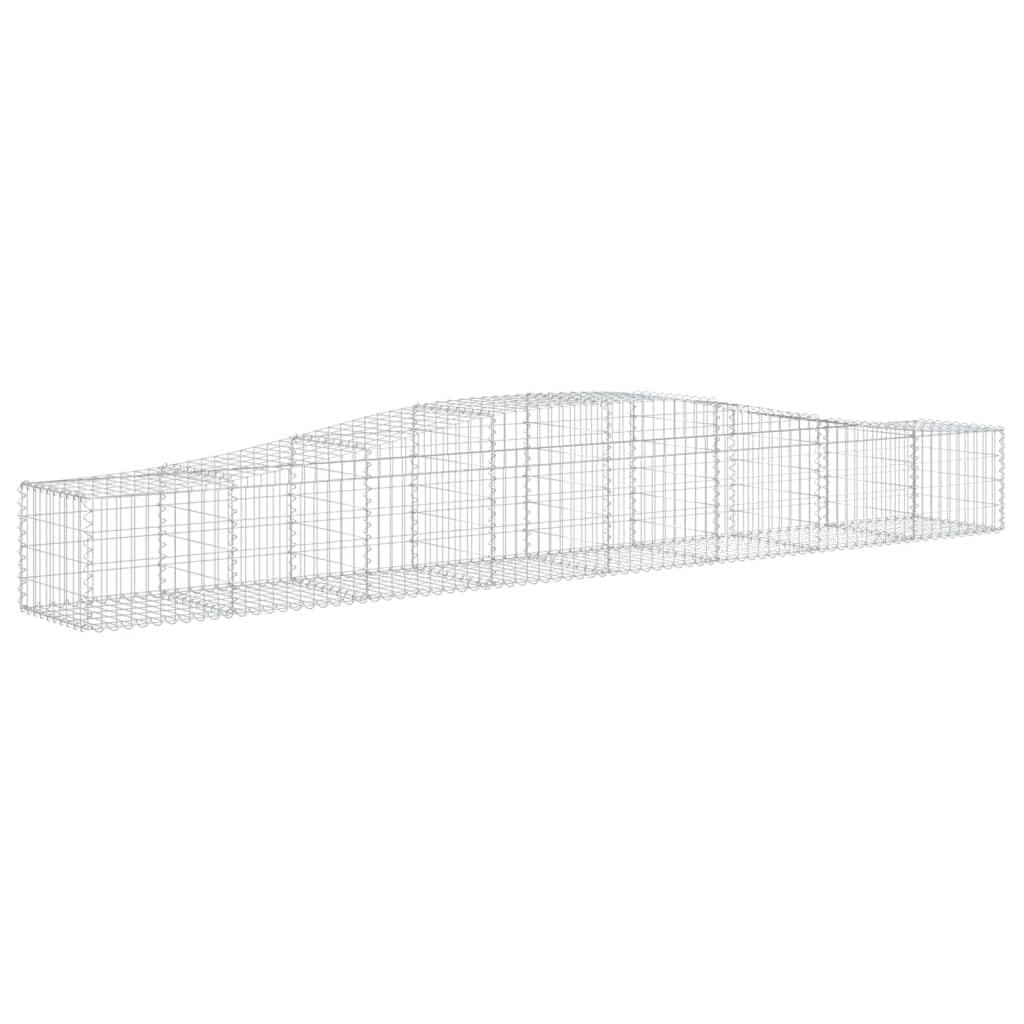VidaXL Gabions 3 pcs courbé 400x50x40 60 cm fer