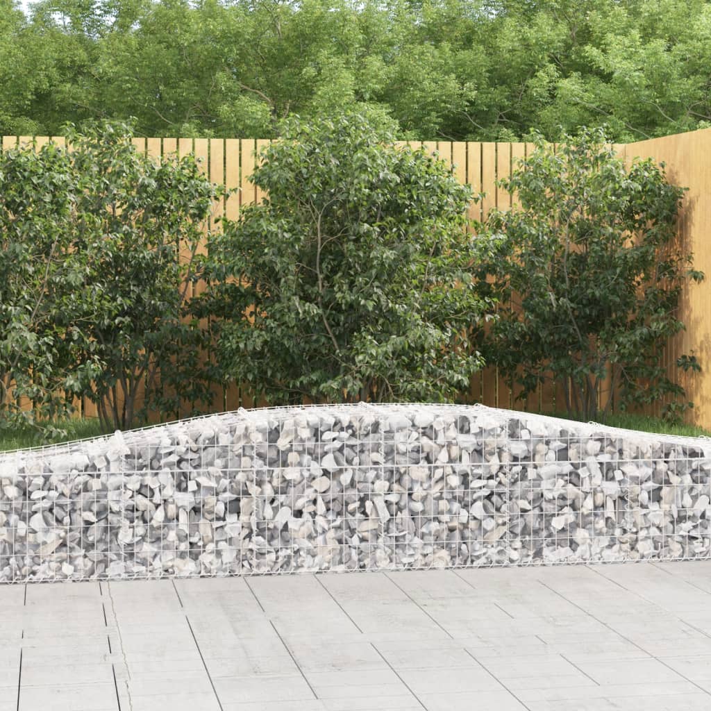 VidaXL Gabions 4 pcs courbé 400x50x40 60 cm fer