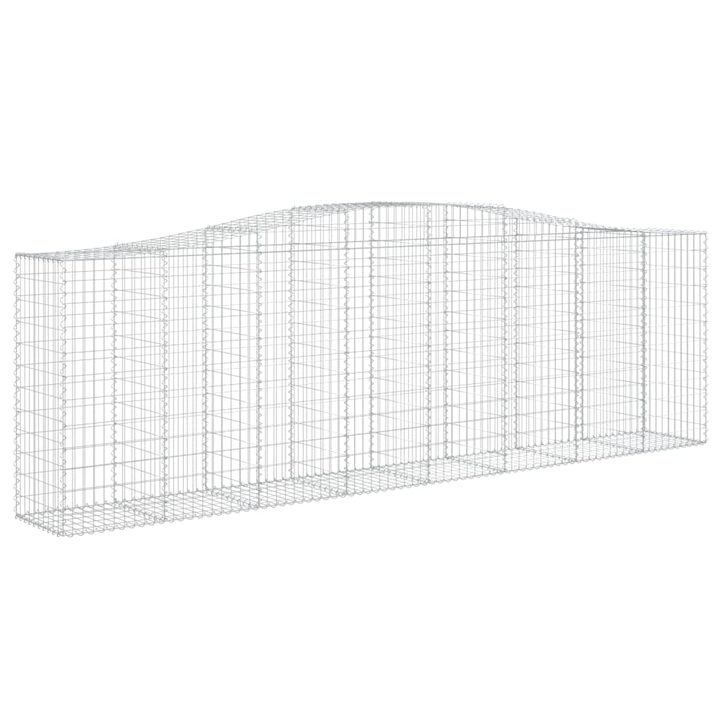 VidaXL Gabions 5 pcs courbé 400x50x120 140 cm fer