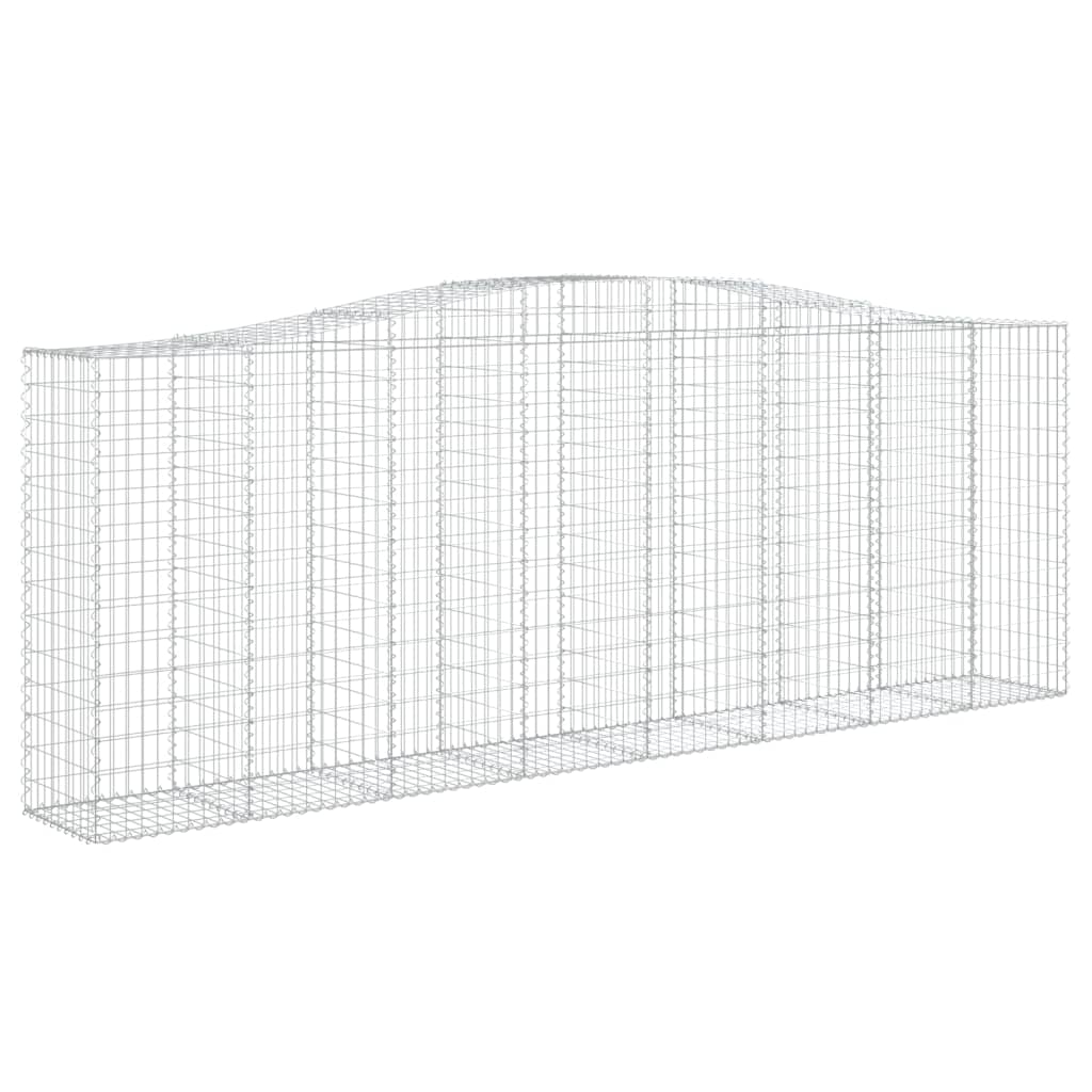 VidaXL Gabions 2 pcs courbé 400x50x140 160 cm fer