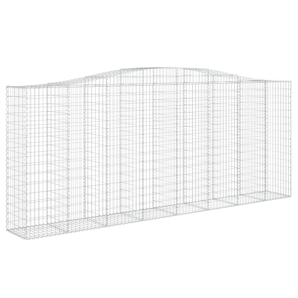 VidaXL Gabions 2 pcs courbé 400x50x160 180 cm fer