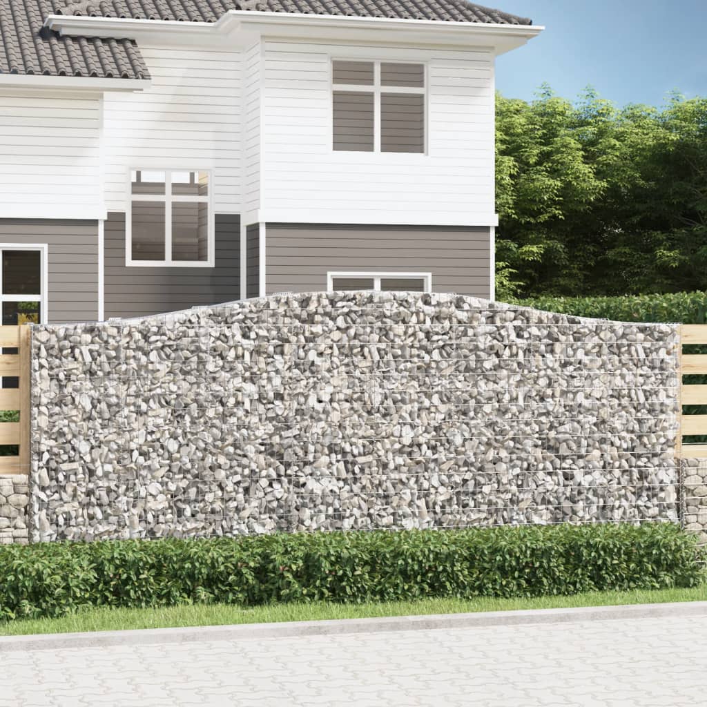 VidaXL Gabions 2 pcs courbé 400x50x160 180 cm fer
