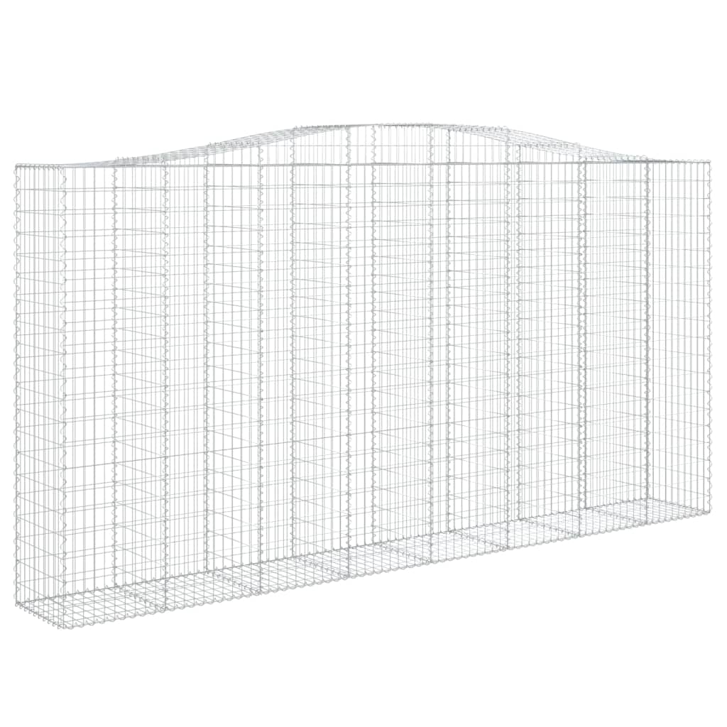 VidaXL Gabions 4 pcs courbé 400x50x200 220 cm fer