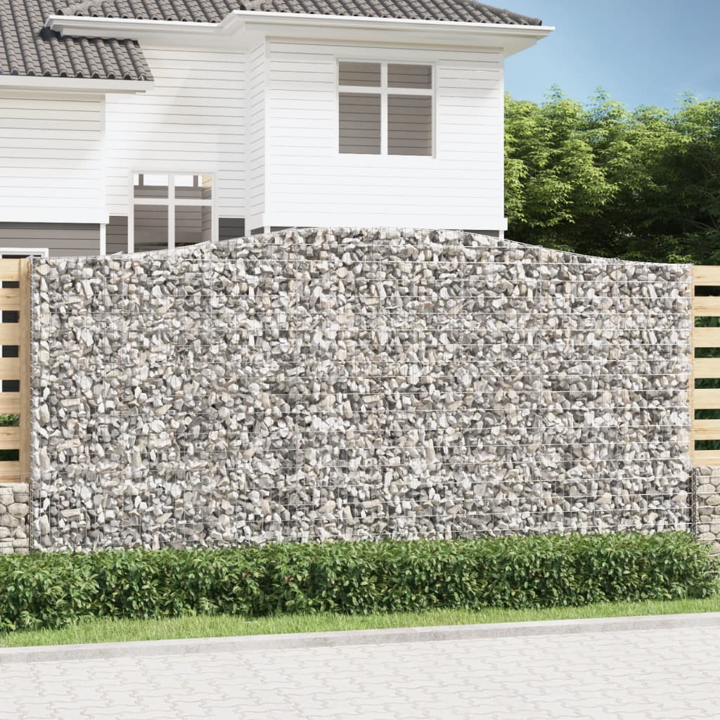 VidaXL Gabions 4 pcs courbé 400x50x200 220 cm fer