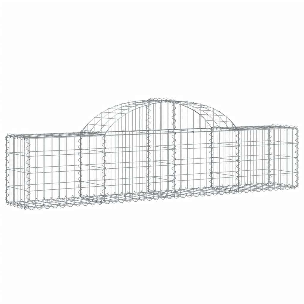 VidaXL Gabions 13 pcs courbé 200x30x40 60 cm fer galvanisé