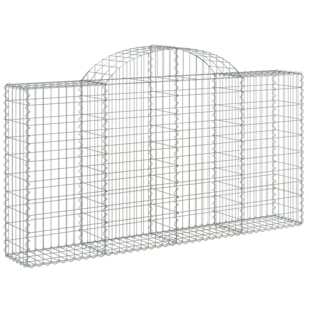 VidaXL Gabions 8 pcs courbé 200x30x100 120 cm fer