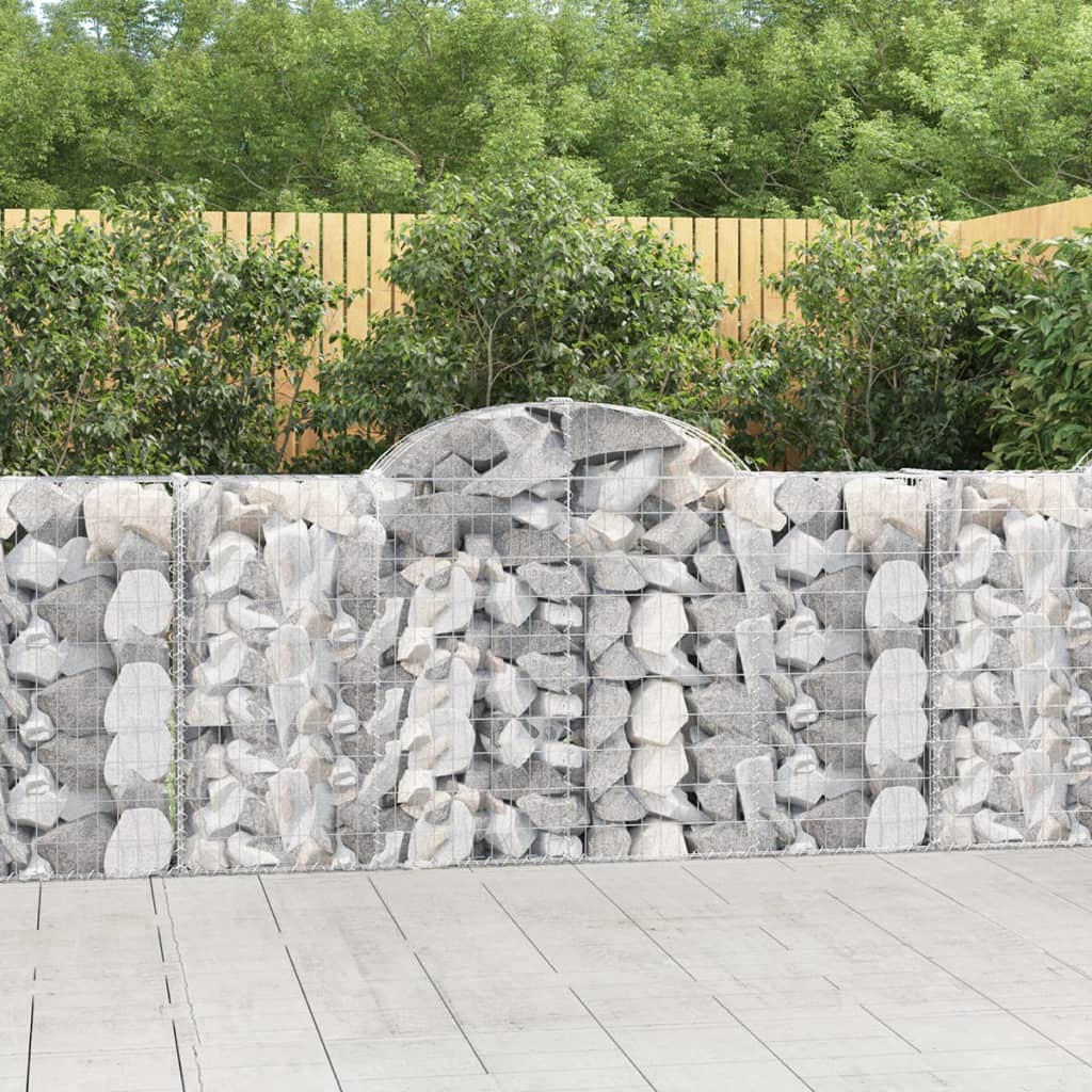 VidaXL Gabions 13 pcs courbé 200x30x100 120 cm fer