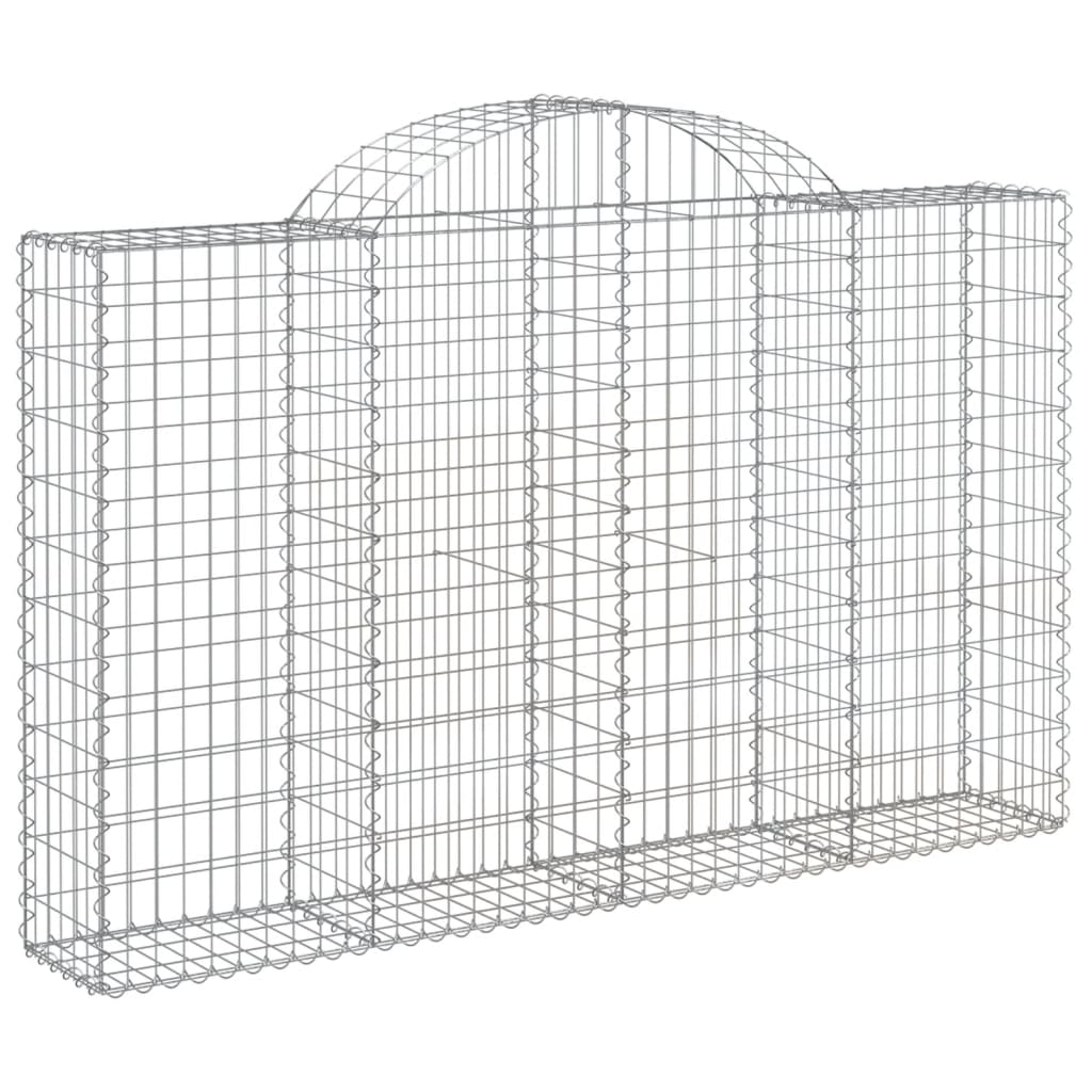 VidaXL Gabions 6 pcs courbé 200x30x120 140 cm fer