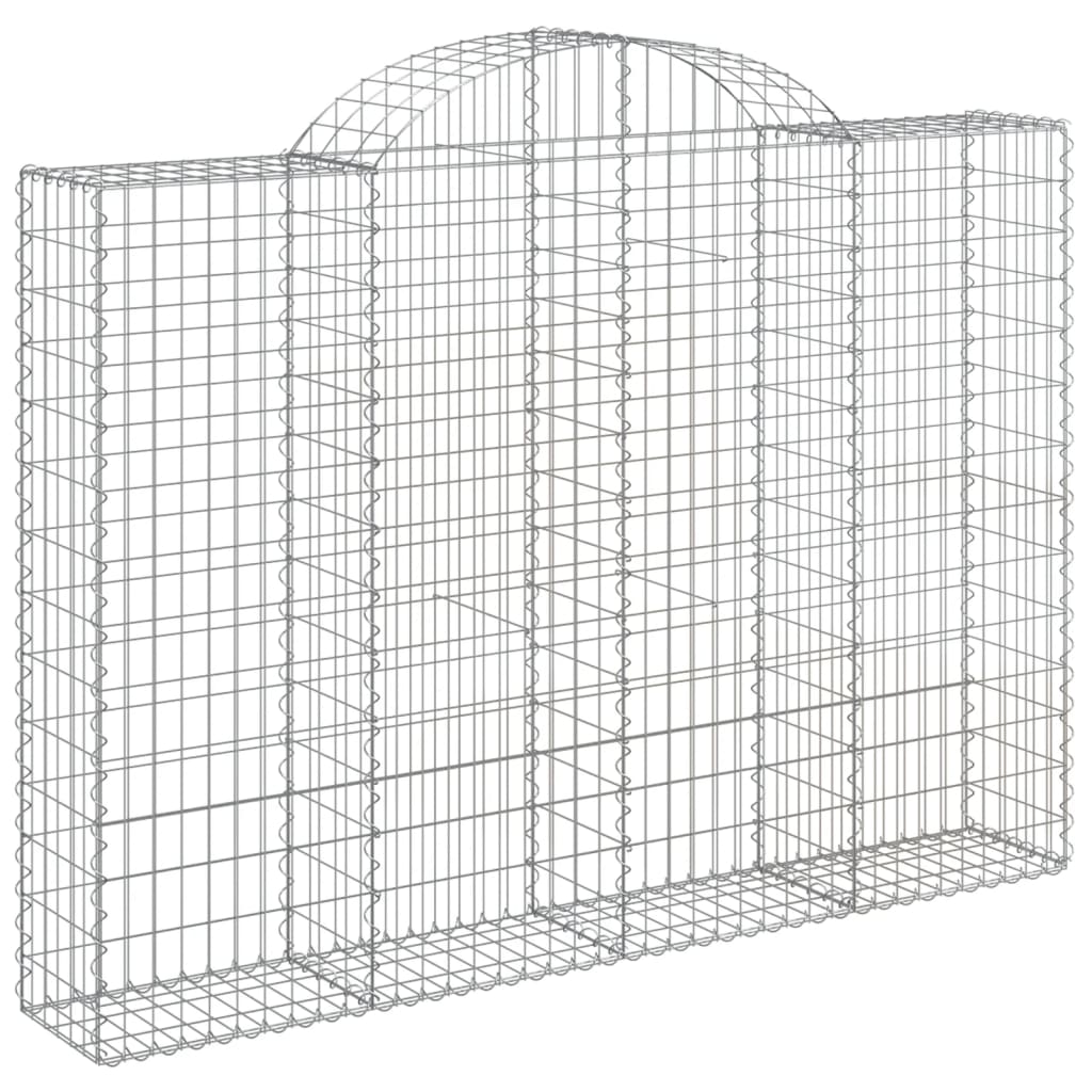 VidaXL Gabions 10 pcs courbé 200x30x140 160 cm fer