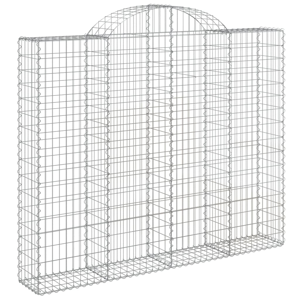 VidaXL Gabions 2 pcs courbé 200x30x160 180 cm fer