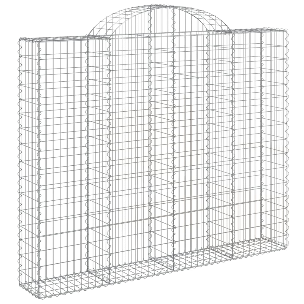 VidaXL Gabions 5 pcs courbé 200x30x160 180 cm fer