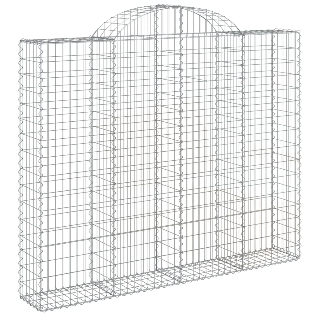 VidaXL Gabions 9 pcs courbé 200x30x160 180 cm fer