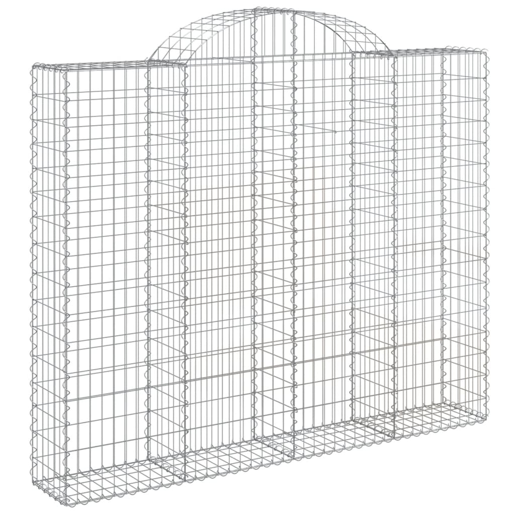 VidaXL Gabions 10 pcs courbé 200x30x160 180 cm fer