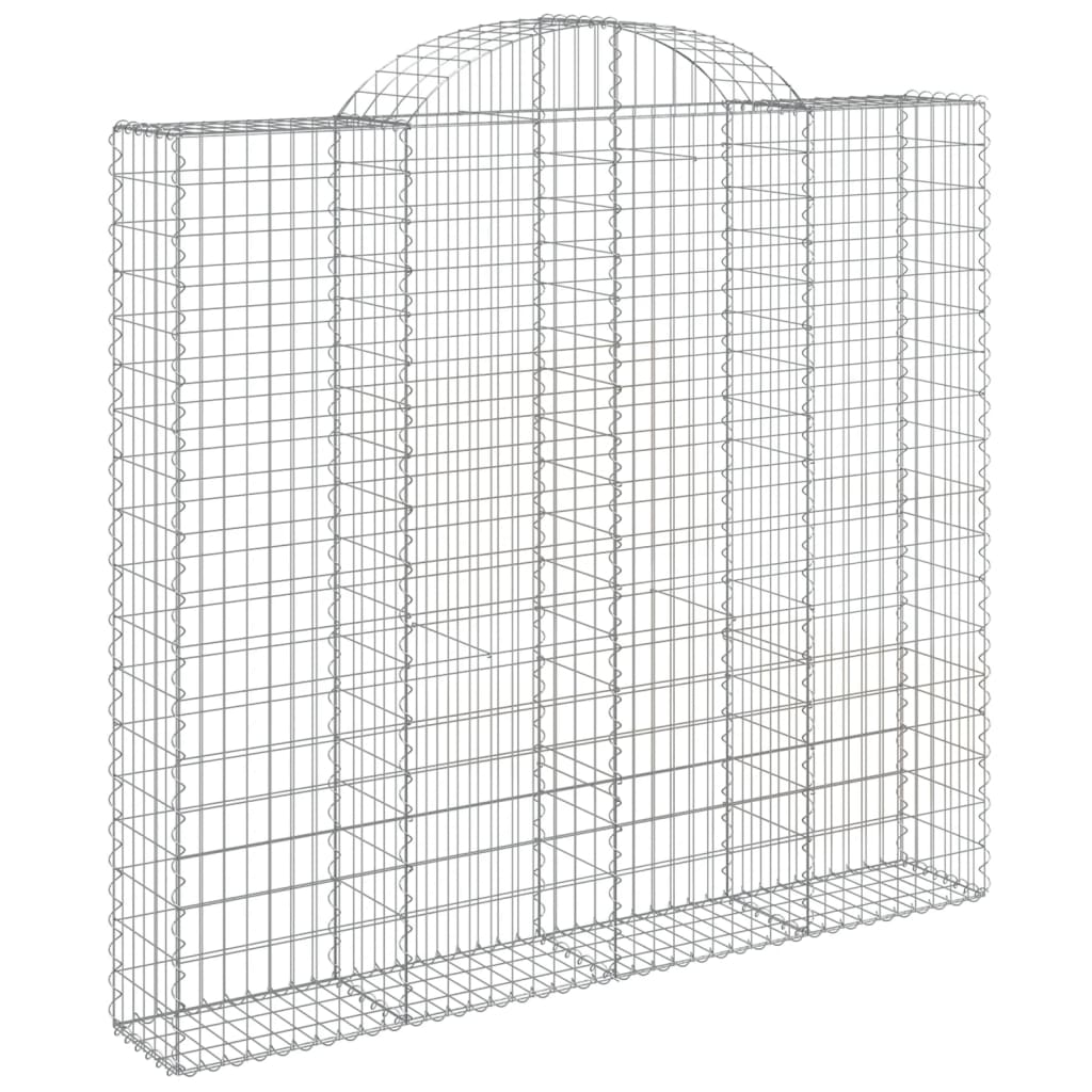 VidaXL Gabions 4 pcs courbé 200x30x180 200 cm fer