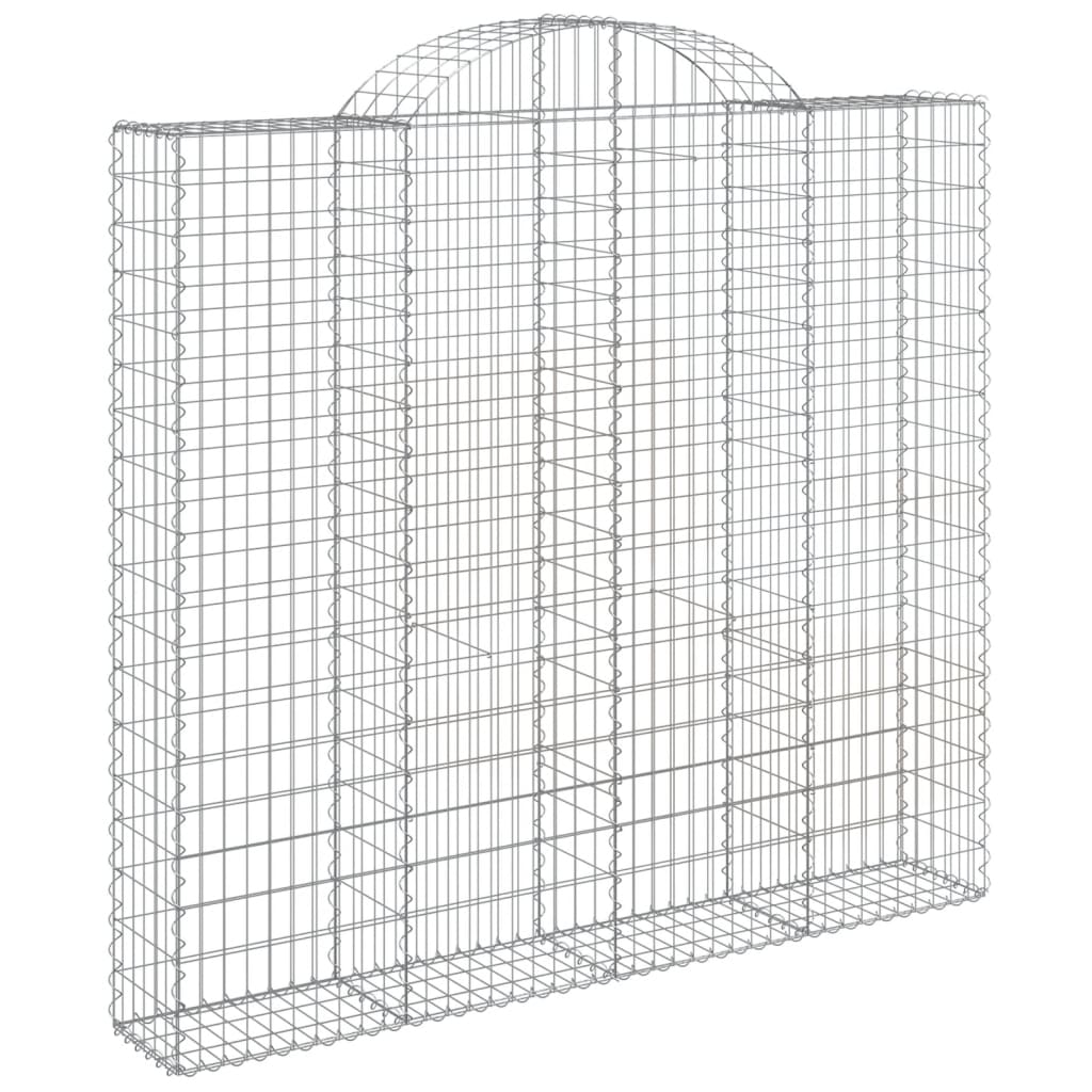 VidaXL Gabions 6 pcs courbé 200x30x180 200 cm fer