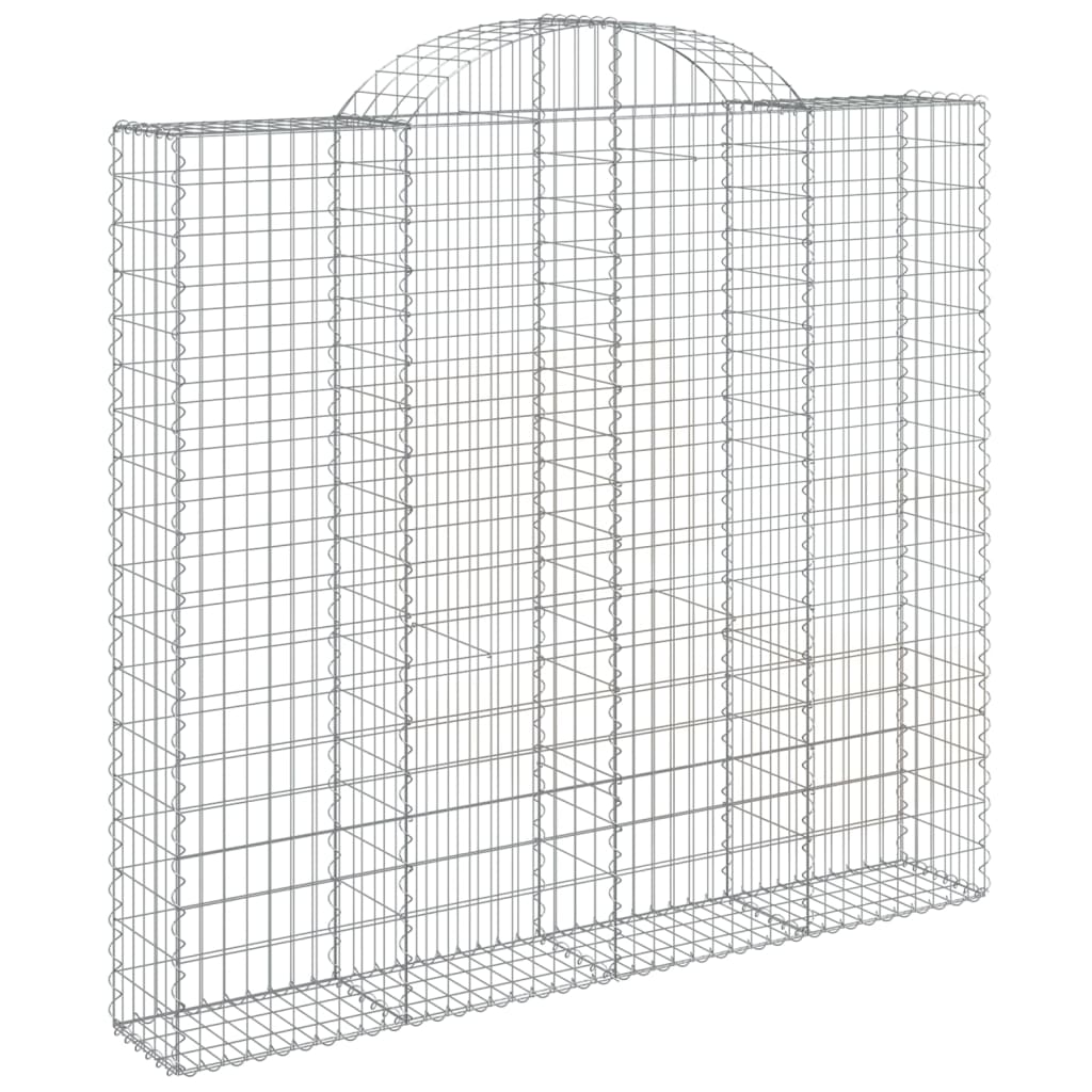 VidaXL Gabions 10 pcs courbé 200x30x180 200 cm fer