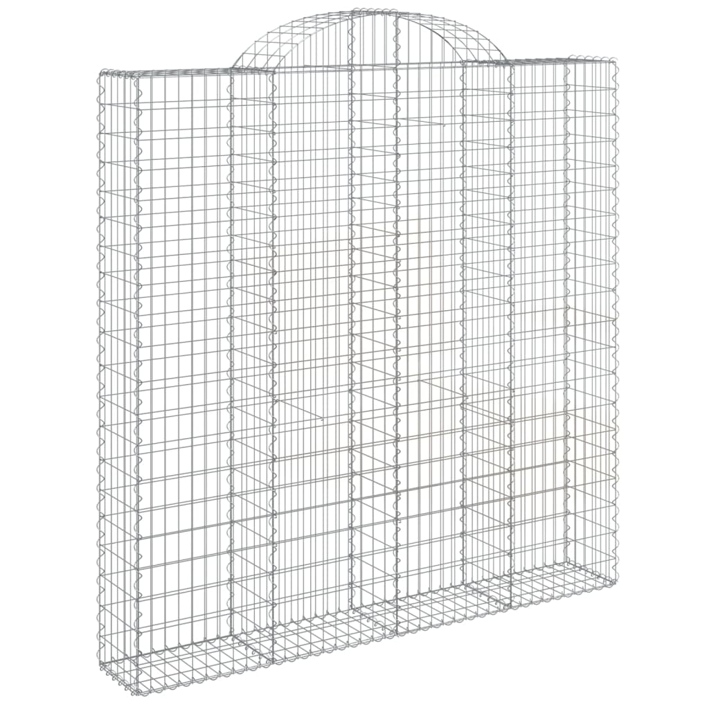 VidaXL Gabions 2 pcs courbé 200x30x200 220 cm fer