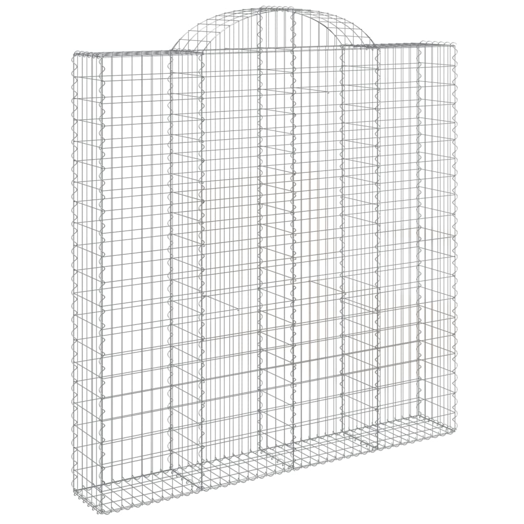 VidaXL Gabions 3 pcs courbé 200x30x200 220 cm fer