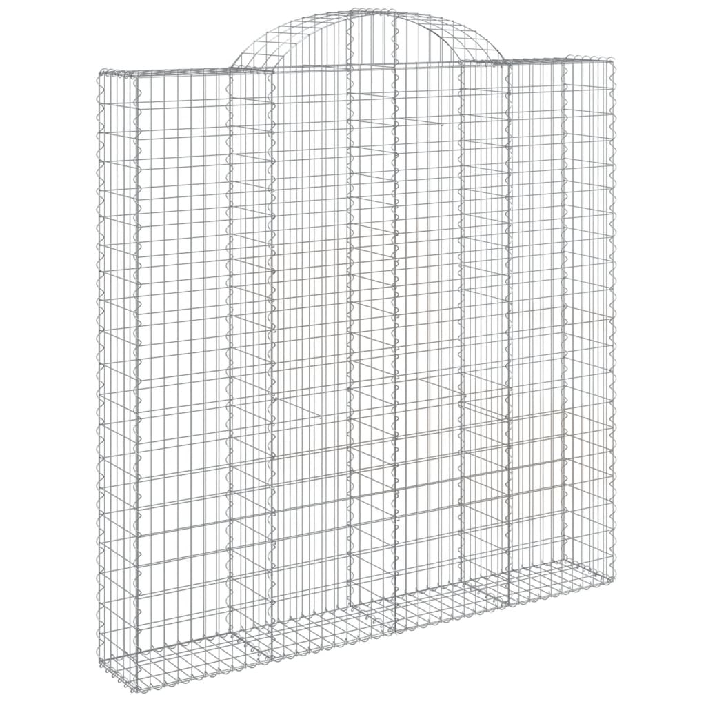 VidaXL Gabions 4 pcs courbé 200x30x200 220 cm fer