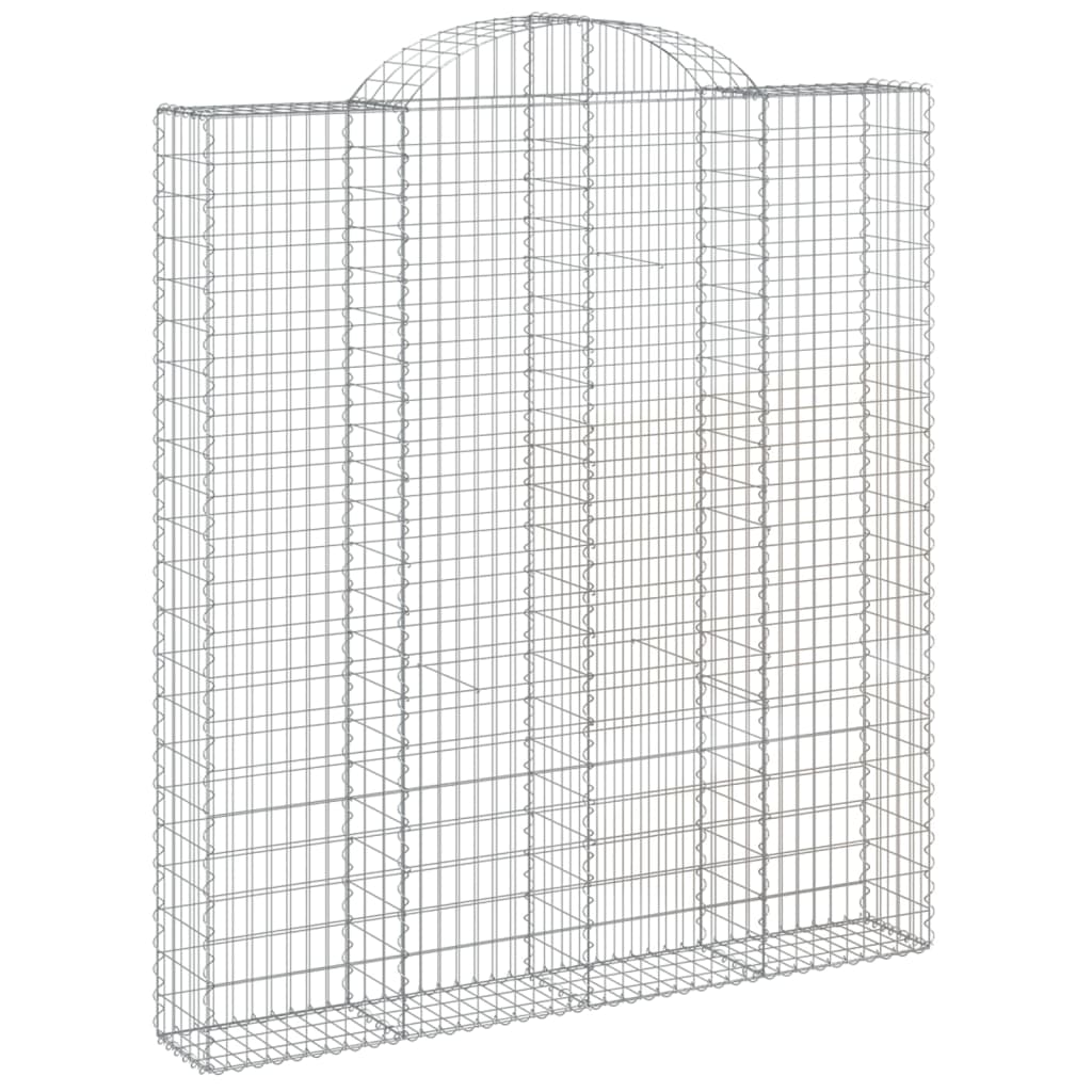 VidaXL Gabions 3 pcs courbé 200x30x220 240 cm fer