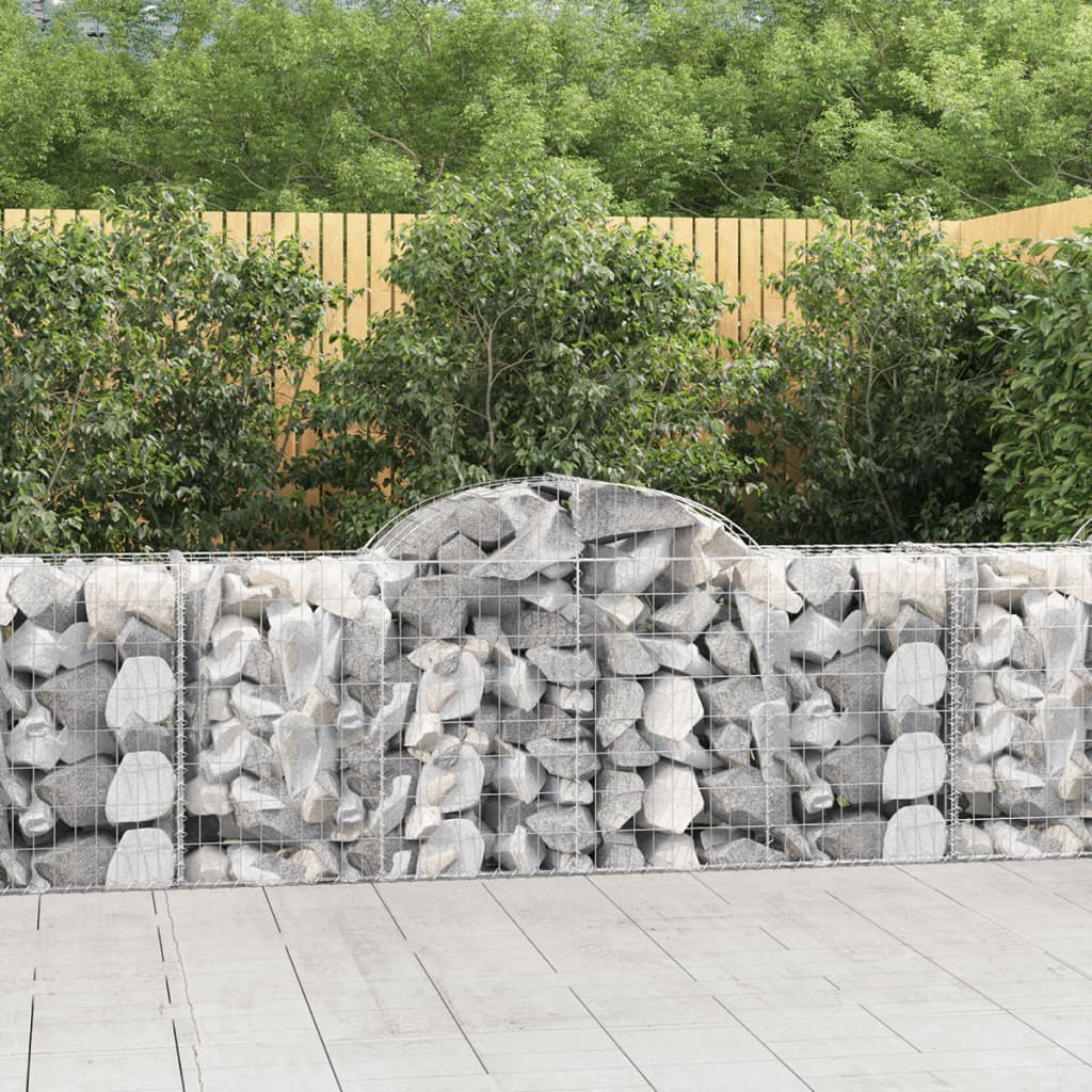VidaXL Gabions 11 pcs courbé 200x50x80 100 cm fer