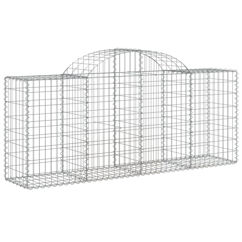 VidaXL Gabions 12 pcs courbé 200x50x80 100 cm fer
