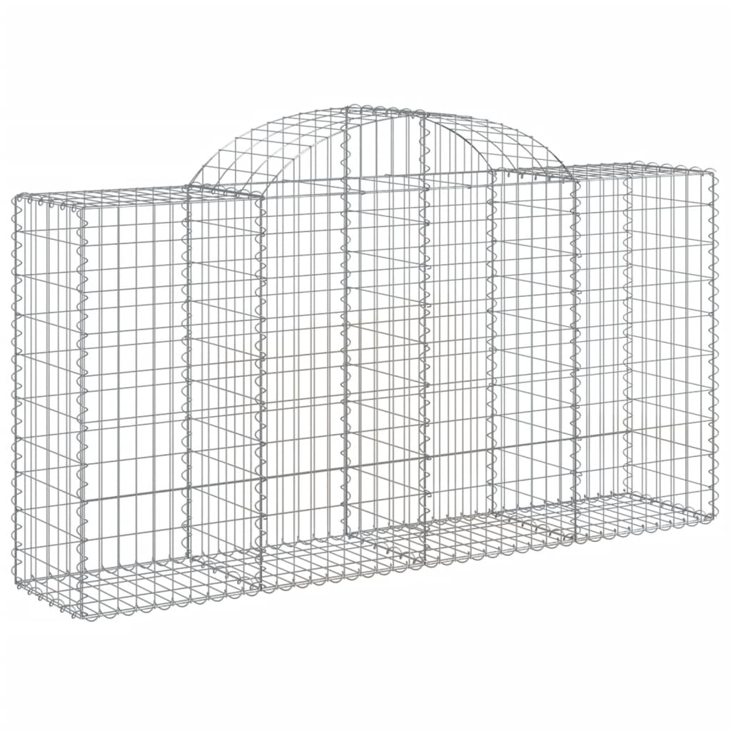 VidaXL Gabions 3 pcs courbé 200x50x100 120 cm fer