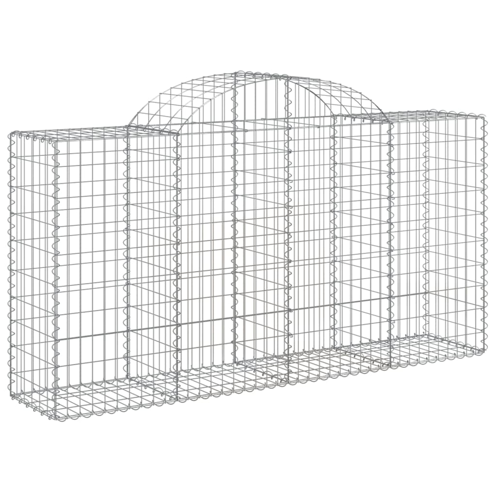 VidaXL Gabions 4 pcs courbé 200x50x100 120 cm fer