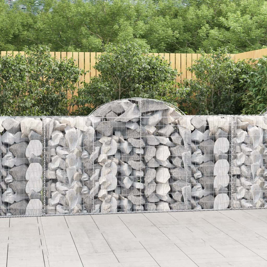 VidaXL Gabions 12 pcs courbé 200x50x100 120 cm fer