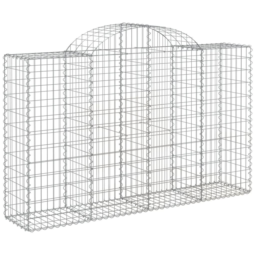 VidaXL Gabions 5 pcs courbé 200x50x120 140 cm fer