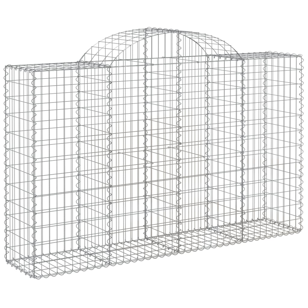 VidaXL Gabions 9 pcs courbé 200x50x120 140 cm fer
